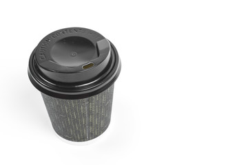 Takeaway hot coffee cup