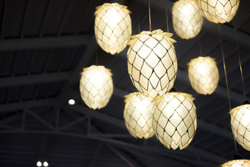 light bulb and lamp in modern style