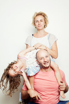 Family at home. Family photoshoot. Family portrait