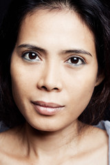 Obraz premium Beautiful asian woman with natural makeup. Close-up