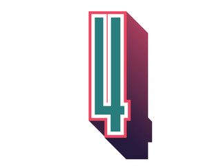 4th celebration event number for poster or invitation