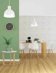 Relax space in hotel - 3D rendering