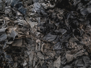 Burned out ashes grunge texture