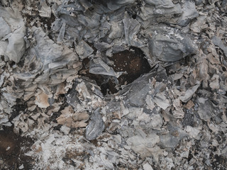 Burned out ashes grunge texture