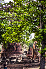 Ancient Buddhist Ruins at Ayutthaya Historical Park