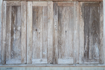 Old wooden windows, vintage style texture.
