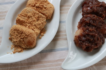 あんころ餅ときなこ餅