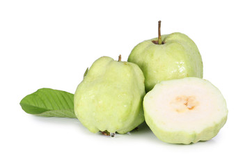 Fresh guava isolated on a white background