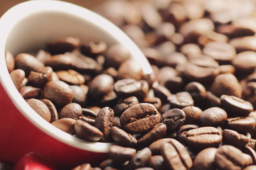 Coffee Beans vintage background