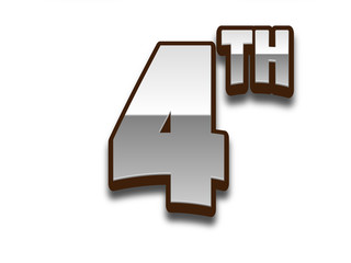 4th celebration event number for poster or invitation