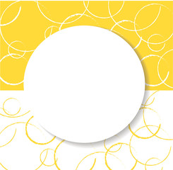 abstract yellow circle background