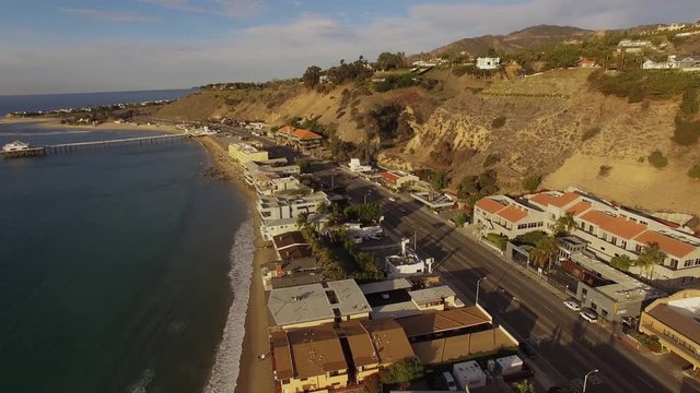Aerial views of Malibu, California, USA, 4K - 3