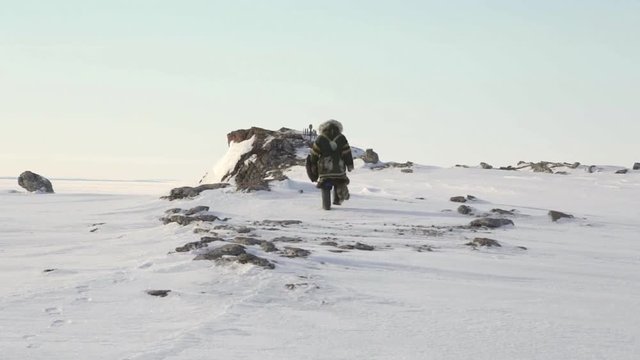 Shaman Carries Out occult ritual During The Russian Arctic Winter  - 6