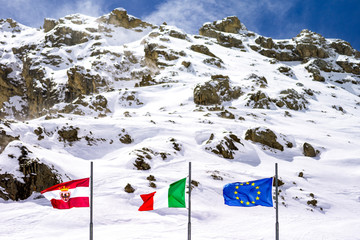 The picturesque landscapes of the Dolomites area