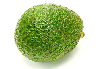 Obraz premium Close up of organic avocado on white