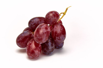 Close up of organic red grapes