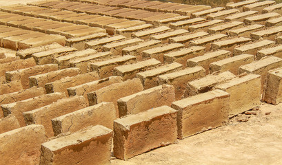 bricks from clay