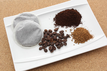 différents café
