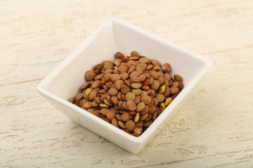Raw lentils
