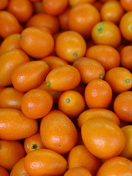Fresh orange cumquat citrus fruits
