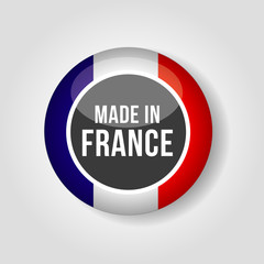 Made in France button