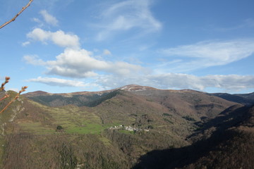 Paysage des Pyrénées audoises, Occitanie dans le sud de la France