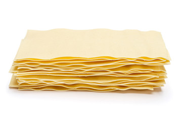 Fototapeta premium dried uncooked lasagna pasta sheets