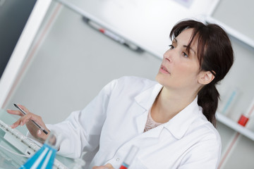 portrait of chemist working in the lab