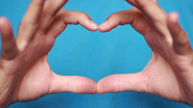 Heart gesture with fingers