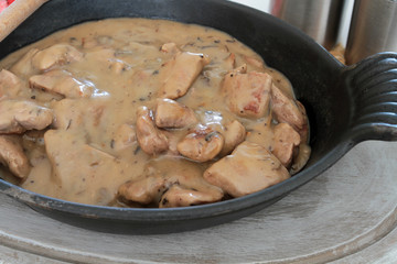 civet sauce champignons