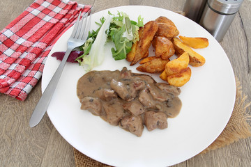 civet sauce champignons