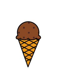 アイス、チョコチップ(チョコ)