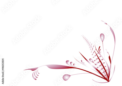 "Red flourish plants" Stock image and royalty-free vector files on