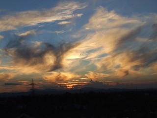 ..and at sunset million thoughts go up into the sky ... and lying in the clouds waiting for the night to become dreams