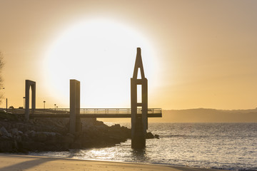 San Amaro Beach Coruna Spain
