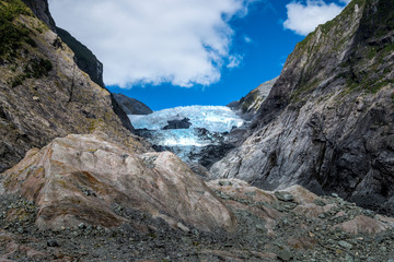 Franz Josef Glacier, Located in Westland Tai Poutini National Park on the West Coast of New Zealand