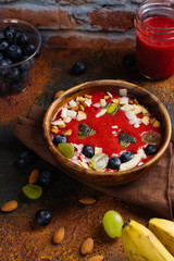 Breakfast smoothie bowl