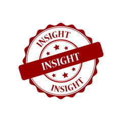 Obraz premium Insight red stamp illustration