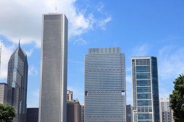 Fototapeta na wymiar Chicago office buildings