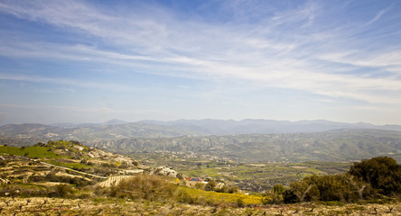 Fototapeta na wymiar The Troodos Mountains, Paphos, Cyprus.