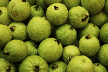 Fresh guava in the shop