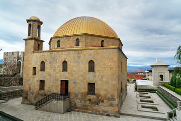 Fototapeta na wymiar Mosque in Rabati Castle in Akhaltsikhe, Georgia