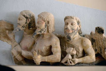 skulptur, antik, grekland