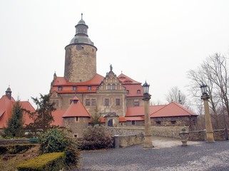 Fototapeta na wymiar view at CZOCHA Castle in Polish Silesia Land 