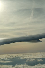 Obraz premium Flying over the clouds