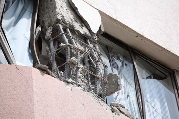 Structural damage for an earthquake in Chile