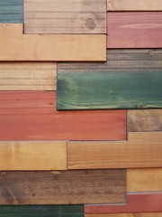 Colorful wooden pattern background