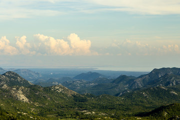 Montenegro. Lake of Skadar. It is one of the most beautiful lakes in Europe. Skadar Lake is the largest lake in the Balkan peninsula. It  is located on the territory of Montenegro and Albania.