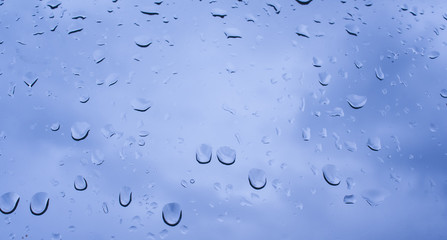 rain drops on glass