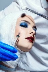 Naklejka premium face beauty surgery